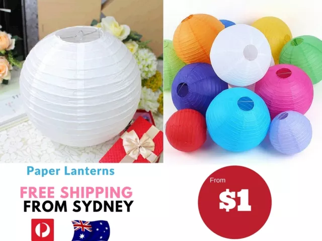 Paper Lanterns for Wedding Party Festival Decoration- Can Mix and Match Colour