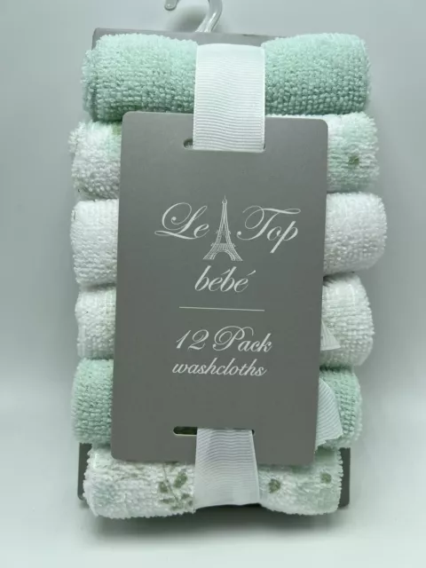 Le Top bebe Infant 12-pack Washcloths (NEW)