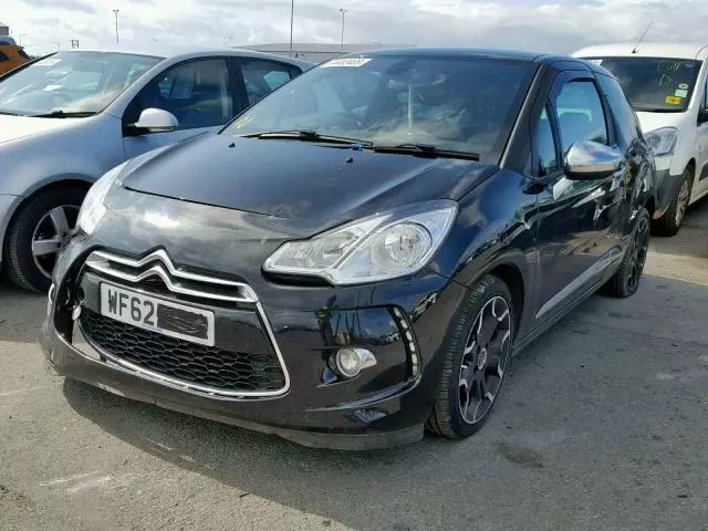 2012 Citroen Ds3 E-Hdi Dsport Plus 6 Speed Leathers 3 Door Black 1.6 Hdi 9Hr