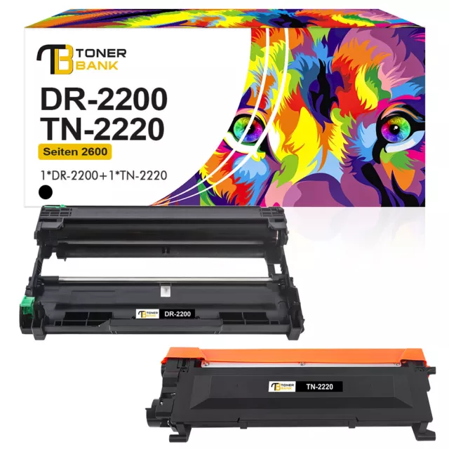 Toner + Drum Fits For Brother TN2220 DR2200 HL-2135W 2240 D 2250DN MFC-7460DN