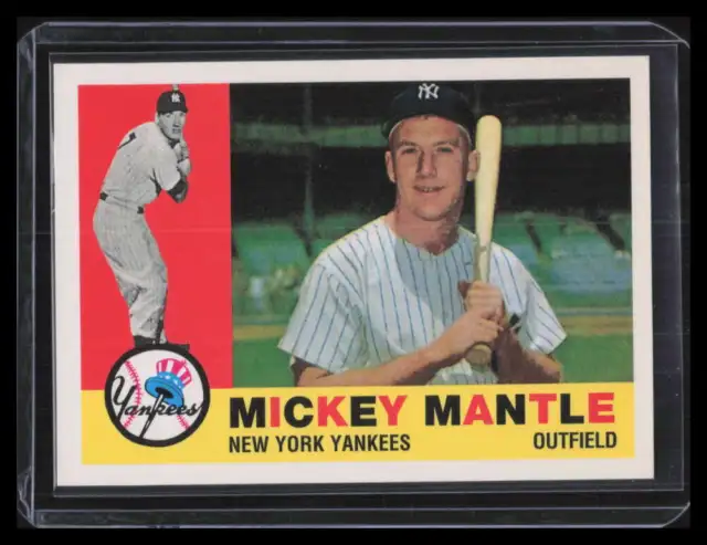 1996 Topps Mantle Redemption 10 Mickey Mantle 1960 Topps Sweepstakes /2500 (c)