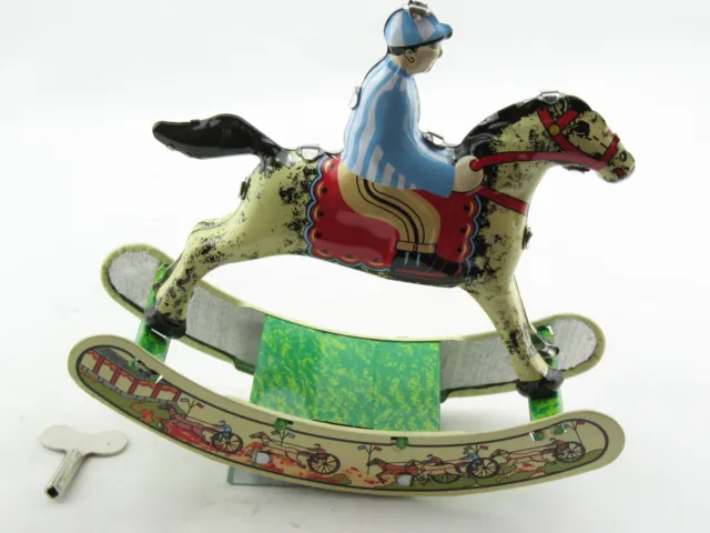 Blechspielzeug - Reiter auf Schaukelpferd, Rocking Horse  4730482