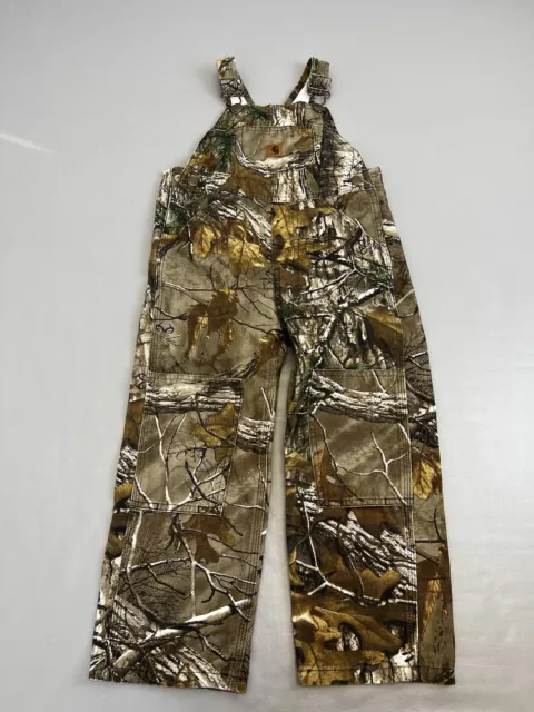 Carhartt Real Tree Camo Overalls Bibs Toddler 4T Kids Workwear Outdoors Hunting