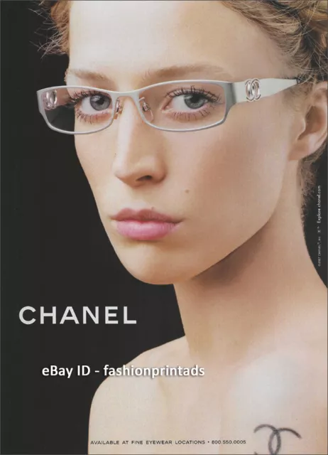 CHANEL Eyewear 1-Page Magazine PRINT AD Resort 2007 RAQUEL ZIMMERMANN