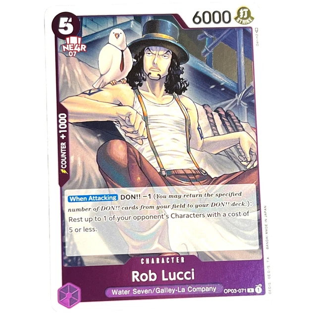 ONE PIECE CARD Pillars Of Strength Eng Op03071 Rob Lucci R Rare 1.94 PicClick