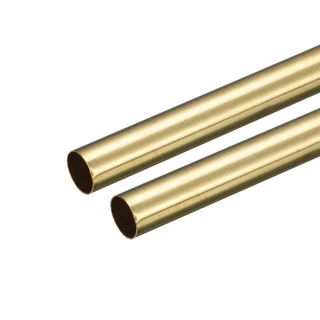 Tubo rotondo ottone 8 mm OD 0,2 mm spessore parete 250 mm lunghezza tubo 2 pz