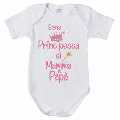 Body neonata sono la principessa di mamma e papà