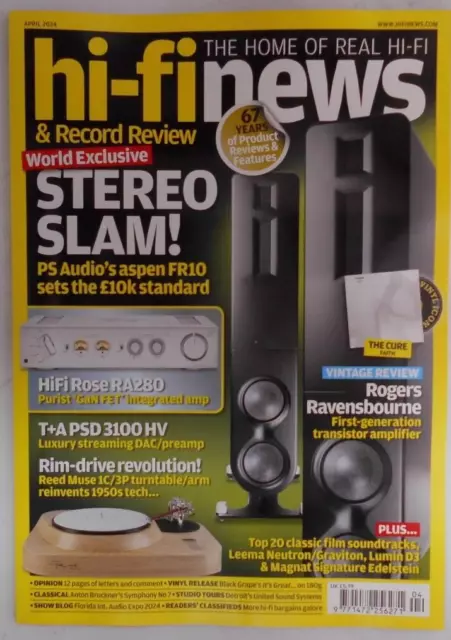 Hi-Fi News & Record Review Magazin April 2024 PS Audio's Aspen FR10 + The Cure