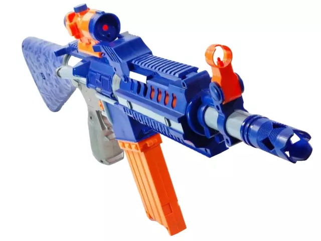 Automatic Toy Gun for Nerf Guns Sniper Soft Bullets, 3 Modes DIY Electric  Foam Blasters with Clips Nerf Gun Darts Shooting Game