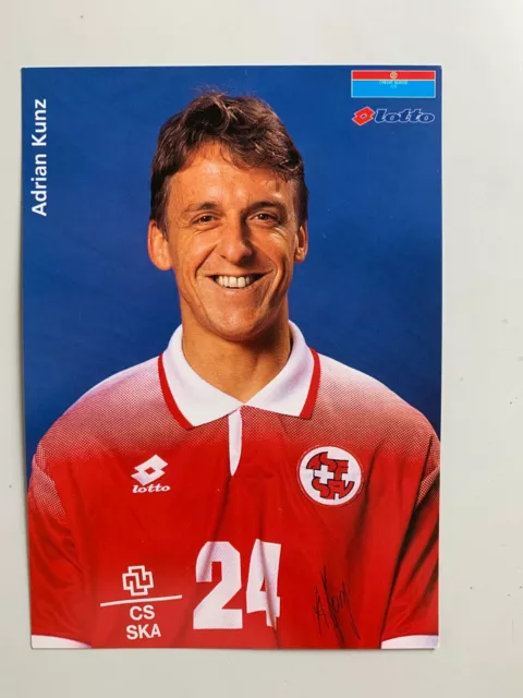 Carte Joueur - Equipe Nationale Suisse Saison 96 - Adrian Kunz