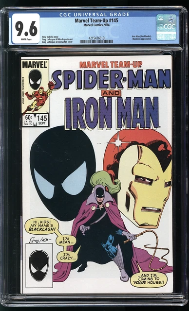 Marvel Team-Up 145 CGC 9.6 NM+ Iron Man (Jim Rhodes) Blacklash app Spider-Man
