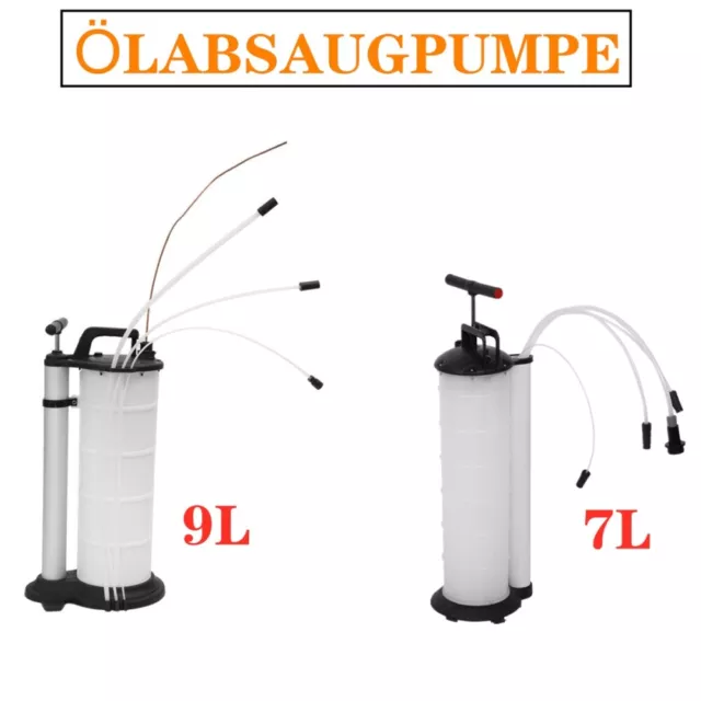 7L / 9L Flüssigkeitsabsaugpumpe Ölabsaugpumpe Öl Absaugpumpe Handpumpe Saugpumpe