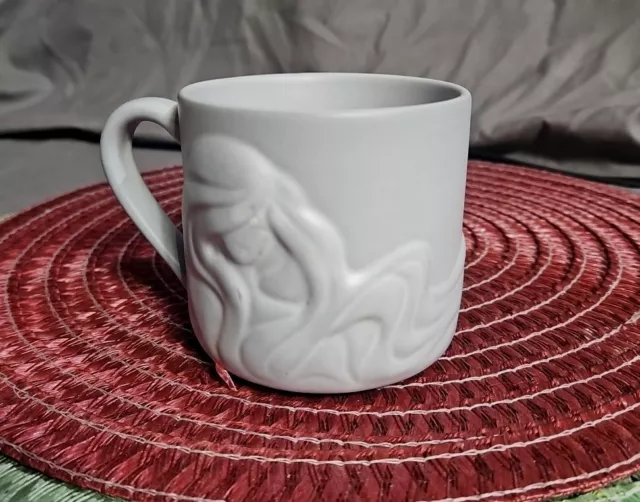 2016 Starbucks Mermaid 1971 3D Siren Gray 12 oz Coffee Tea Mug Cup