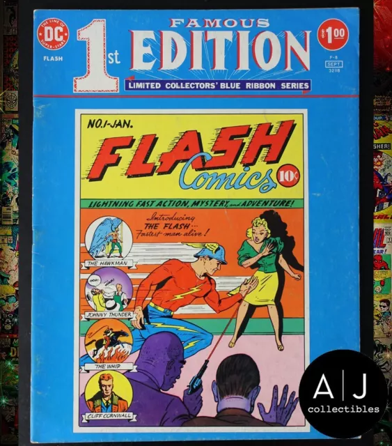 FAMOUS FIRST EDITION #F-8 VG/FN 5.0 Flash Comics #1 DC Treasury 1975