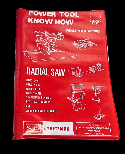 SEARS CRAFTSMAN POWER Tool Know How Radial Saw 1975 Manual 92917 12.