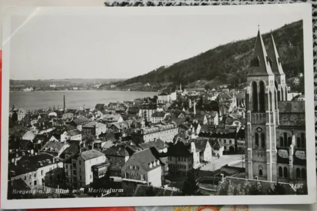 Foto AK Bregenz Bodensee Blick vom Martinsturm 1953 B4
