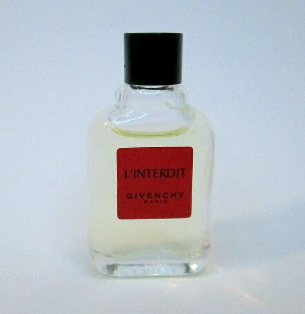 Vtg GIVENCHY L'interdit EDP 4ml MINI Perfume Parfum France Full Bottle