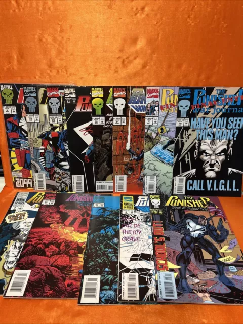 Lot of 13 The Punisher comics: War Zone, 2099, War Journal, Etc
