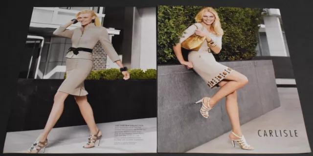 2008 Print Ad Sexy Heels Fashion Lady Long Legs Blonde Carlisle Skirt Art Wall