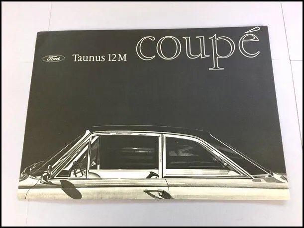 1964 Ford Taunus 12M Coupe Original Vintage German Car Sales Brochure Folder