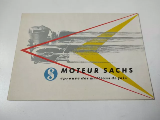 Prospectus Catalogue Brochure Moto Sachs Moteur