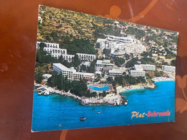 Plat.  Dubrovnik.   Croatia.  Vintage Colour Postcard. 848