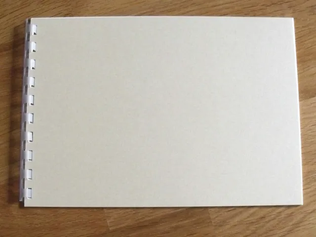 Gästebuch zum Selbstgestalten, blanko, weiß - metallic, DIN A5 - quer