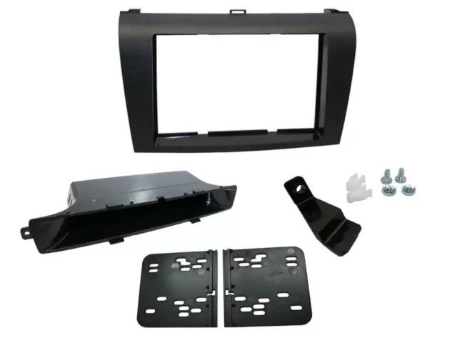 Cd Radio Stereo Facia Fascia Ct23Mz05 For Mazda 3 1St Gen Black Double Din 04-09