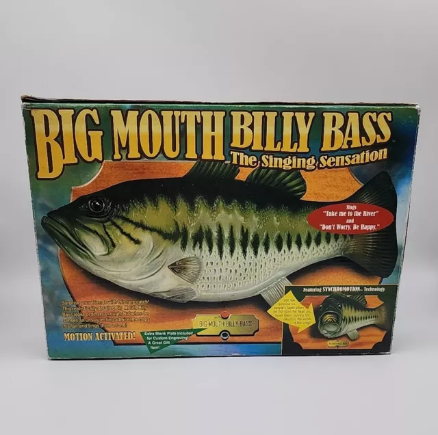 Big Mouth Billy Bass Vintage 1998 Motion Activate Take Me To The River Song New