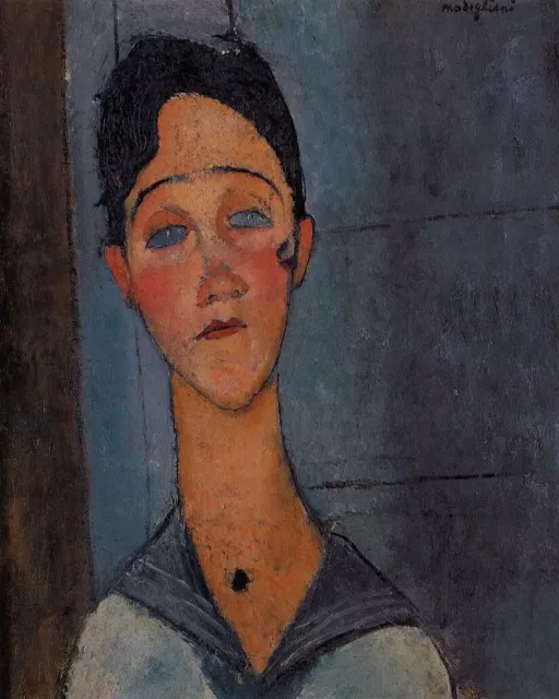 Amedeo Modigliani Artist Oil Painting Signed..