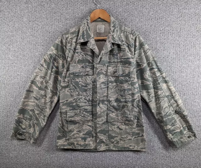 Genuine US Air Force Army Utility Combat Tiger Camo BDU Field Shirt Jacket 36R S
