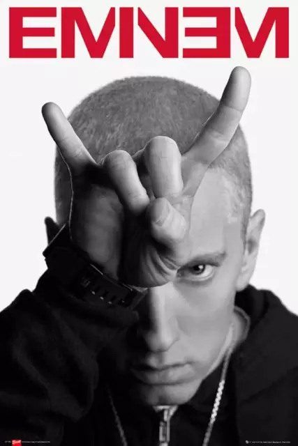 Eminem Horns Marshall Mathers LP2 Musik - Poster Druck - Größe 61x91,5 cm