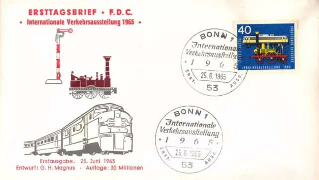 Ersttagsbrief BUND MiNr. 472, Internationale Verkehrsausstellung, München (1a)