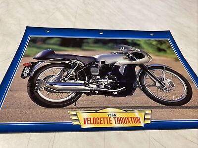 CARTE FICHE MOTO 1965 DRESDA TRITON 