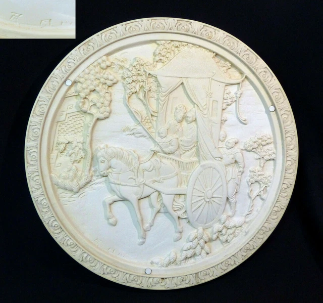 C art asie chine grand plateau dessous de plat 45cm5kg résine char de mariage