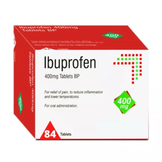 Ibuprofen - 84 x 400mg Tablets (Brand May Vary) -