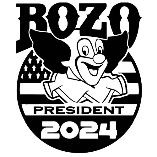 BOZO THE CLOWN 2025 sticker VINYL DECAL President Circus World Famous