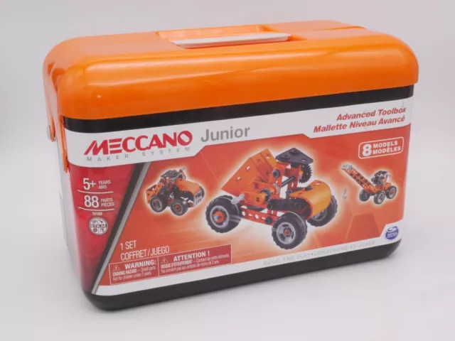 Meccano Junior Maker System - 88 Pieces Advanced Toolbox