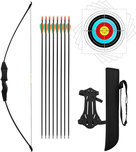 DOSTYLE Bow and Arrow Set for Children Outdoor Youth Recurve Junior Archery Trai