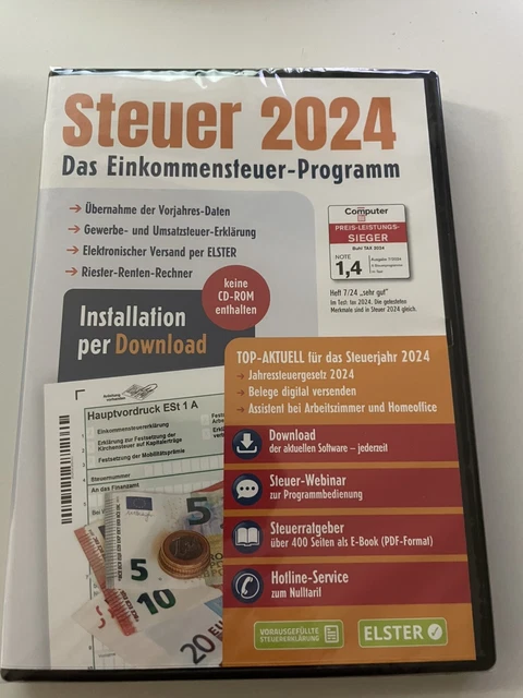 ALDI STEUER 2024 für das Jahr 2024 Einkommensteuer Download Version NEU
