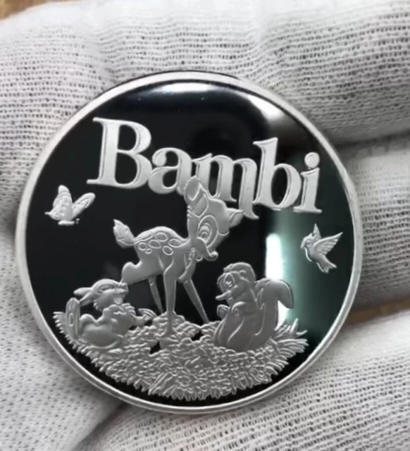 Disney Collective Medallion Coin Bambi with Flower Thumper Butterflies LE150