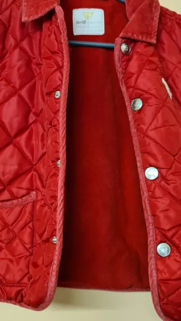 Steiff Collection Jacke Mantel rot gepolstert gesteppt Teddybär 104 cm Alter 4 3