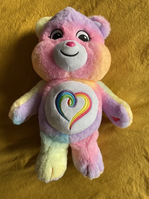 BASIC FUN CARE Bears Togetherness Rainbow Heart Plush Stuffed Animal ...