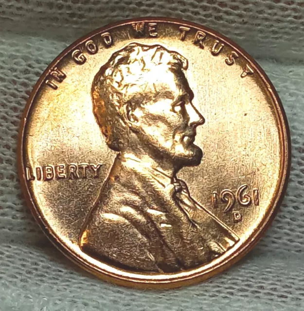 1961 D Lincoln Memorial Cent Uncirculated  BU  Free Shipping