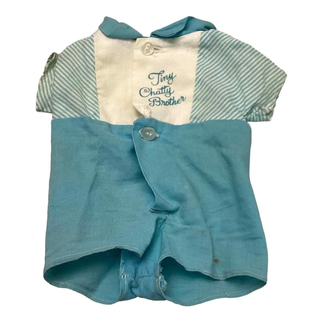 Vintage Doll Dress Outfit Mattel Tiny Chatty Brother Baby