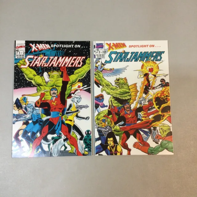 X-men Spotlight On Starjammers 1 & 2 Complete Set Marvel Comics 1990 (SJ05)