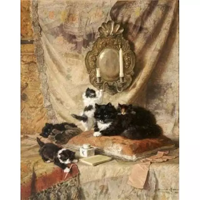 Work Rest And Play Poster Print By  Henriette Ronner-Knip