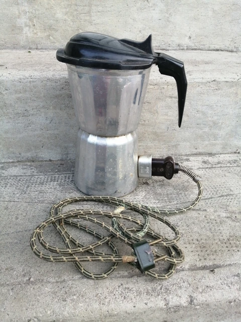 Cafetière vintage 1950 en tôle émaillée rouge | Selency
