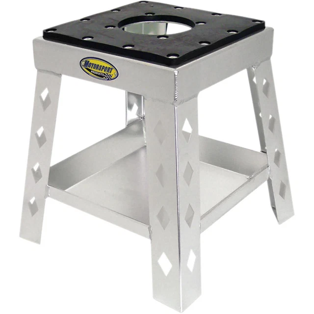 Motorsport Products Mini-Super Moto Stand Silver Motorcycle Dirt Bike MX Enduro