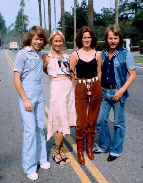 Iconic  Large Photo ABBA  Good Condition